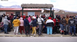 Las impactantes imágenes de la inmigración de venezolanos en la frontera Bolivia-Chile
