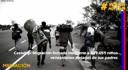 CECODAP: MIGRACIÓN FORZADA MANTIENE A 839.059 NIÑOS VENEZOLANOS ALEJADOS DE SUS PADRES