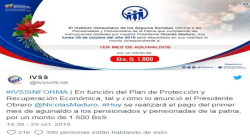 PENSIONADOS COBRAN ESTE LUNES PRIMER MES DE AGUINALDOS POR BS.S 1.800