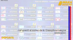 ASÍ QUEDÓ EL SORTEO DE LA CHAMPIONS LEAGUE 2020-2021