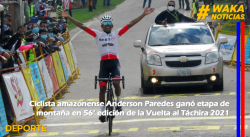 Ciclista amazonense Anderson Paredes ganó etapa de montaña en 56° edición de la Vuelta al Táchira 2021