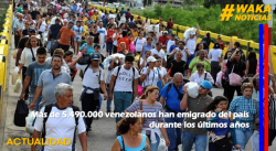 MÁS DE 5.490.000 VENEZOLANOS HAN EMIGRADO DEL PAÍS DURANTE LOS ÚLTIMOS AÑOS