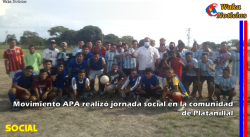 Movimiento APA realizó jornada social en la comunidad de Platanillal