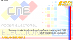 SIMULACRO ELECTORAL REALIZARÁ MAÑANA DOMINGO EL CNE EN 7 CENTROS DE VOTACIÓN