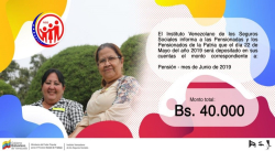 IVSS: ESTE MIÉRCOLES SERÁ DEPOSITADO EL BENEFICIO CORRESPONDIENTE AL MES DE JUNIO