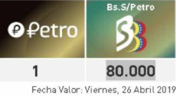 EL PETRO SUBE A 80.000 BOLÍVARES: ¿SALARIO MÍNIMO A 40.000?